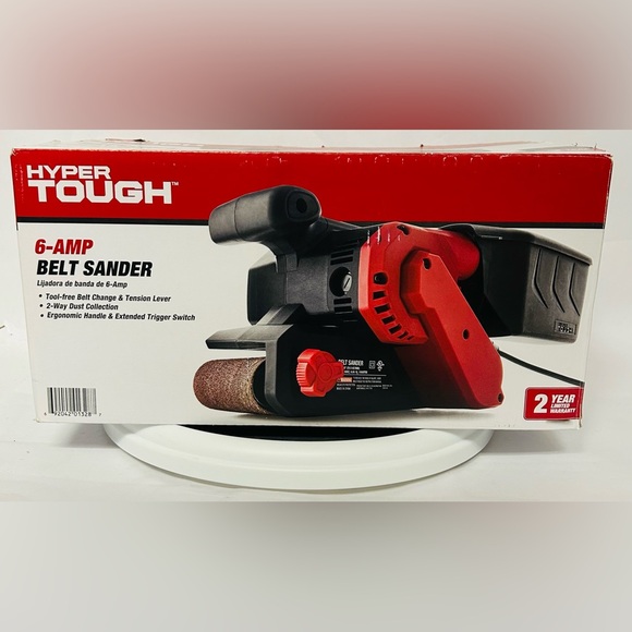 New Hyper Tough 6-Amp Belt Sander, 3 x 18-Inch, Corded BRAND NEW NEVER USED! - Picture 1 of 5